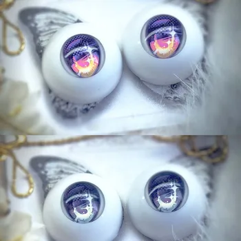 BJD acis lelle Metālisks efekts acis 10mm-24mm lelle akrila acis 1/8 1/6 1/4 1/3 SD DD lelle piederumi 10mm-24mm lelle acis