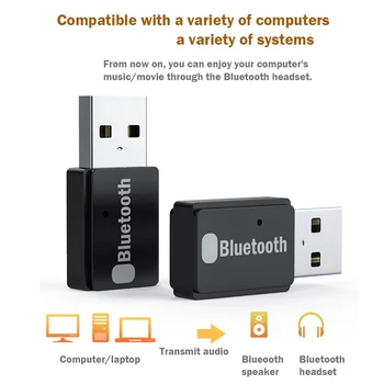 Bluetooth 5.0 Raidītājs Uztvērējs Bezvadu Audio Adapteris Dongle Mājas Kinozāles Būtiskas Rezerves Daļas, PC Klēpjdators