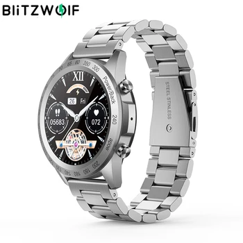 [ bluetooth Call ] BlitzWolf BW-HL4 Smartwatch Ir 2021. 24/7 Sirdsdarbības Ātrums, asinsspiediens 300mAh Aproce Smart Skatīties Vīrieši Sievietes