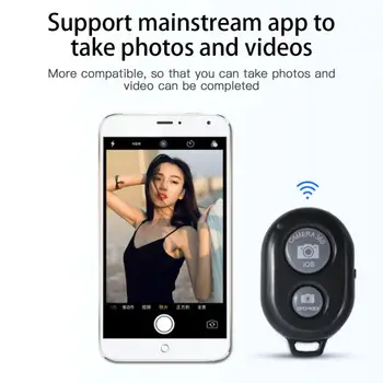 Bluetooth Tālvadības Pults Pogu Bezvadu Kontrolieris Taimeris Stick Kameras Slēdža Tālrunis Monopod Selfie Ios Android