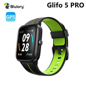 Blulory Smart Skatīties Glifo 5 PRO GPS Bluetooth Sporta Sirds ritma Monitors Ūdensizturīgs Zvanu Atgādinājumu Paziņojuma Vibrācija