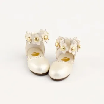 Blythes Lelle Apavi ir piemēroti 1/6size stilīgs universāls, apaļa galva sandales krāsains pasaku kurpes šampanieša balts pulveris utt