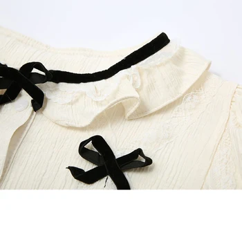 Blūze Sievietēm Ir 2021. Vasaras Savirmot Drapēti Vintage Īsām Piedurknēm Krekls Korejas Preppy Stils, Vintage Jauki Salds Crop Topi Dāmas