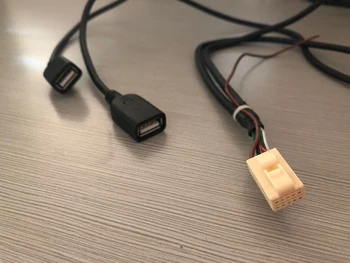 Bosion Dubultā USB kabelis android auto radio garš usb kabelis, 10 pin savienotājs