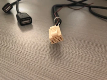 Bosion Dubultā USB kabelis android auto radio garš usb kabelis, 10 pin savienotājs