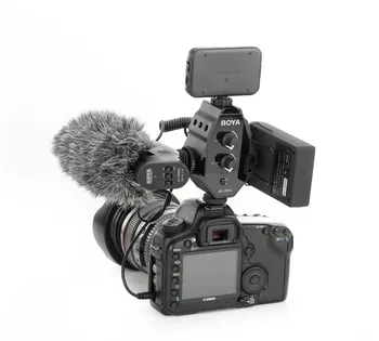 BOYA AR MP4 Audio Adapteris 2-kanālu Mono Stereo Režīmā Ciparu SPOGUĻKAMERU DSLR Kameras Videokameras Viedtālruni-MP4