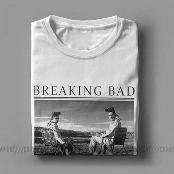 Breaking Bad Kristāla Zils Pārliecināšanas Vīriešu T Krekls Valters Balts Jesse Pinkman Smieklīgi t-veida, T-Krekli, Kokvilnas Oriģināls Tops