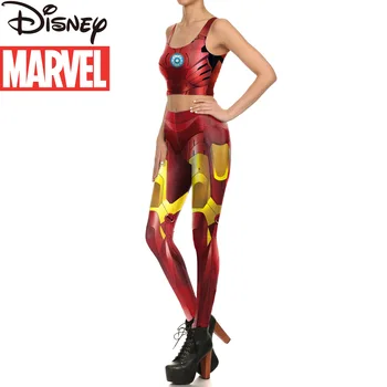 Brīnums Avengers Dzelzs Vīrs digitālā druka saspringts stulpiņi cosplay kostīmu Cosplay Bodysuit
