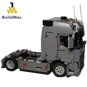 BuildMoc 37849 augsto tehnoloģiju Inženieru FH kravas automašīna, traktors Celtniecības Bloki Transportlīdzekļa Automašīnas Ķieģeļi Uzstādīt Izglītības DIY (do it yourself, Rotaļlietas, Bērnu Zēns