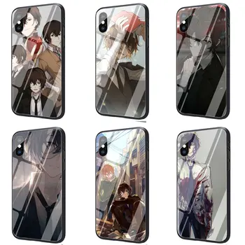 Bungou Klaiņojošiem Suņiem Osamu Dazai Rūdīta Stikla Vāciņu Lietā par iPhone SE 2020 5 5s 6s 6, Plus 7 8 Plus X XR XS 11 Pro Max