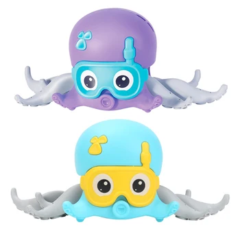 Burbulis Krabji Bērnu Vannas Smieklīgi Toddler Vannas Burbulis Maker Astoņkāji Pēc Pulksteņa Virvi Velk Rāpot Zeme, Ūdens, Rotaļlietas, Bērnu Peldēšanās Dāvanas