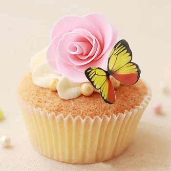 Butterfly Cake Toppers Happy Birthday Cake Decoration Roku Apgleznoti Kāzu Dzimšanas Dienas Svinības Kūka Dekori Puse Cepšanas Piederumi