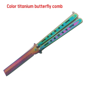 Butterfly Knife Sešu bedrīšu Tauriņš Prakses Nazis Mācību Bladeless Metāla Saliekamais Nazis Tauriņš Nazi Rokas Instrumentu
