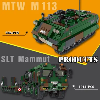 BZDA Militāro 3D Tank modeli, Celtniecības Bloki, Rotaļlietas, Mini skaitļi Transportlīdzekļa, Gaisa kuģa Zēns Izglītības Bloķēt Saderīgu tālvadības tvertne Ķieģeļu