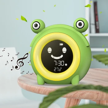 Bērni, Bērni Guļ Mācību LED Nakts Gaismas Temperatūras Displejs Modinātājs AlarmClock galda pulkstenis despertador horloge pulkstenis