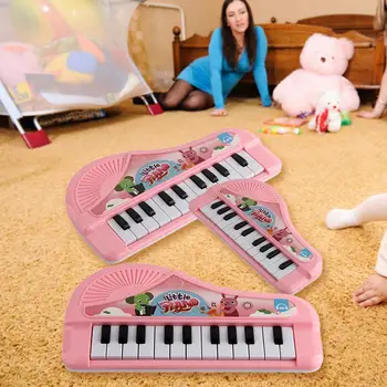 Bērni Klavierēm 13 Taustiņu Bērniem Elektronisko Tastatūru Klavieres Muzikālā Rotaļlieta Ar Mikrofonu, Bērnu Rotaļu Mūzikas Instruments