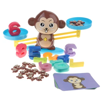Bērniem Bērnu Mērkaķis Līdzsvaru Skaitīšanas Spēle Koka Matemātikas Izglītības Rotaļlietas