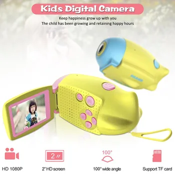 Bērniem Digitālās Fotokameras 1.7 Collu Krāsu Displejs HD Portatīvo Bērniem Kamera Zēniem Meitenes Videokameras Video Kameras Bērniem Dāvanas