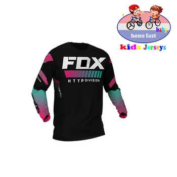 Bērniem Off Road ATV Sacīkšu T-Krekls ESMU RF Velosipēdu Velosipēdu Velosipēds FxoDownhill Jersey Motociklu Jersey Motokrosa MTB DH MX Ropa D Zēniem