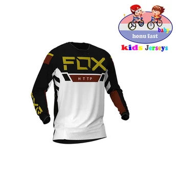 Bērniem Off Road ATV Sacīkšu T-Krekls ESMU RF Velosipēdu Velosipēdu Velosipēds FxoDownhill Jersey Motociklu Jersey Motokrosa MTB DH MX Ropa D Zēniem