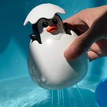 Bērnu Peldēšanās Rotaļlietas Bērniem Gudrs Pīle Pingvīns Olu Ūdens Strūkla Smidzinātājs, Vannas Istaba Smidzināšanas Dušas Peldvietu Ūdens Rotaļlietas Bērniem Dāvanu