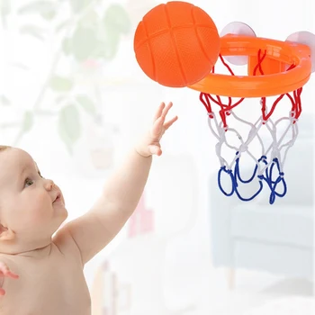 Bērnu Vannas Rotaļlietas Piesūcekni Fotografēšanas Basketbola Stīpas Ar 3 Bumbu, Vannas Istabā Vanna, Duša Rotaļlietu, Mazulis Spēlēt Ūdens Spēles Rotaļlietas Bērniem
