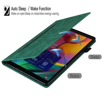 Būtiska Planšetdatoru Samsung Galaxy Tab A7 10.4 2020 Gadījumā T500 T505 Flip Maciņš Kartes Stāvēt Vāks Cilnes A7 Lite 8.7