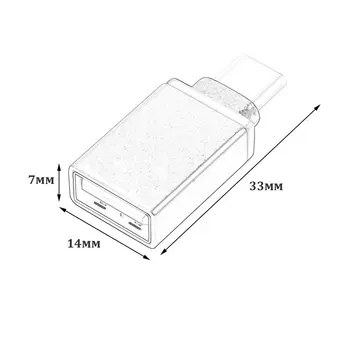C tipa USB C uz USB female otg adapteri 3.1 c tipa usb ligzda Tips-c adapteris c līdz usb3 0 sieviešu pārveidotājs Macbook Samsung