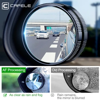 CAFELE 2PC Auto Spoguļi Blind Spot Spogulis HD 360 Grādu Platleņķa apkalpes piesūcekni, Regulējams Auto Atpakaļskata Spogulī, Auto Assessory