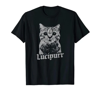 Camiseta de Lucipurr Antikrists Baphomet, Gato satánico, oculto, Lucipurr, 666