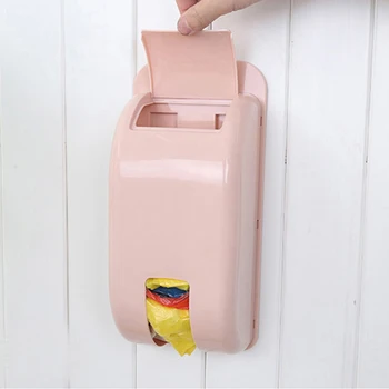 Candy Krāsu Plastmasas Pašlīmējošas Sienas piestiprināms Atkritumu Maiss Uzglabāšanas Kaste, Konteiners 2020