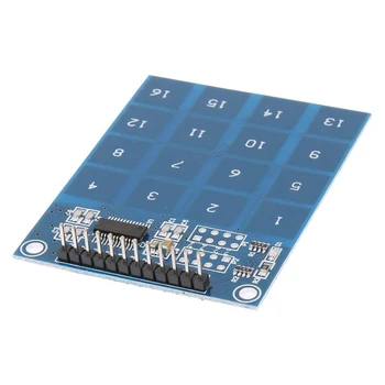 Capactive touch switch digitālo sensoru IC Modulis kuģa Arduino TTP229 16 Kanālu Plates atslēgu veids 2.4 V 5.5 V zems strāvas indikators