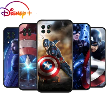 Captain America Brīnums Mīksto TPU par Huawei Nova 8 SE 7i 7 SE 5i 5Z 5E 5 T 6 ZVIEDRIJA 4 E 3E 3 i 2 i Lite Pro Black Telefonu Gadījumā