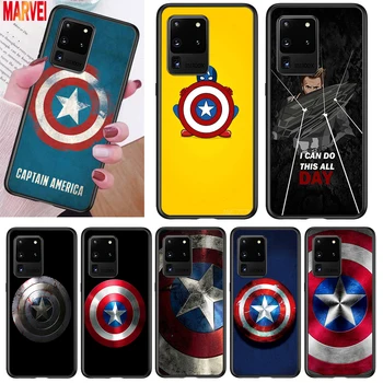 Captain America Vairogs Samsung Piezīme 20 10 8 9 M02 M31 S M60S M40 M30 M20 M21 M10S F62 M62 M01 Ultra Pro Plus Telefonu Gadījumā