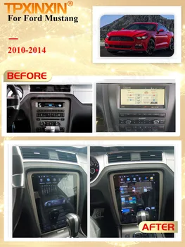 Carplay 2 Din Android 9 Tesla Multivides Stereo Ford Mustang 2010 2011 2012 2013 GPS Radio Viedo Audio Atskaņotājs, Galvas Vienības