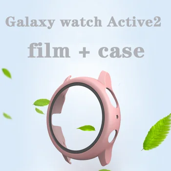 Case for Samsung galaxy skatīties active 2 44mm 40mm Pilns Pārklājums Buferi Gadījumā ar Rūdīta Stikla seguma Ekrāna Aizsargs
