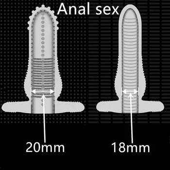 Caurspīdīgs dzimumlocekļa uzmava Dobi anālais Dildo butt Plug paplašinot Dilator Stimulators pieaugušo seksa rotaļlietas sieviete, lesbiešu Geju anālā seksa