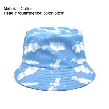 Cepure Zilā Mākoņa Drukāšanas Vēdināt Unisex Drukāt Kokvilnas Packable Spaiņa Cepuri Sporta Drukāt Kausa Unisex Cepure Bob Caps Hip Hop