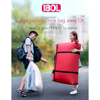 Ceļojumu soma, audekls portatīvo sievietēm doties uz ārzemēm, bagāžas soma liela jauda, 40L-180L liels pārvietot māju uzglabāšanas maiss, maisi ļoti liela