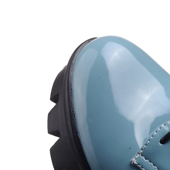 Chainingyee atpūtas stils ērti apaļu purngalu krāsas sūkņi modes mežģīnes-up platformas augstpapēžu kurpes sieviešu kurpes lielo izmēru 22~26.5 cm
