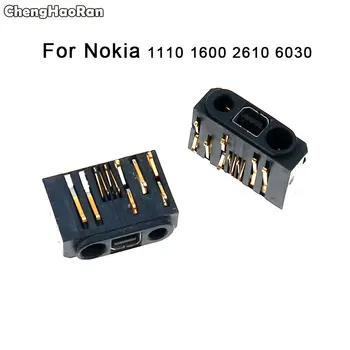 ChengHaoRan 2gab Par Nokia 1110 1600 2610 6030 USB Uzlādes Lādētāja Pieslēgvieta Doka Ports, Austiņu Ligzda/Headphone Jack