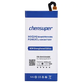 Chensuper 5000mAh Augstas kvalitātes akumulatoru EB-BA520ABE Akumulators Samsung A5 līdz 2017. SM-A520F+ Izsekošanas numuru