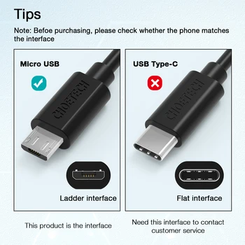 CHOETECH Micro USB Kabelis Samsung Xiaomi Redmi 5. piezīme pro Ātrās Uzlādes Datu Kabelis LG Android Mobilajā Tālrunī USB Uzlāde