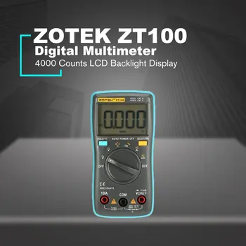 Ciparu Multimetrs Ammeter Voltmetrs Pretestība Frekvenču apgaismojums Skaitītāju sprieguma Diode Frekvenču ZT98 ZT100 ZT101 ZT102