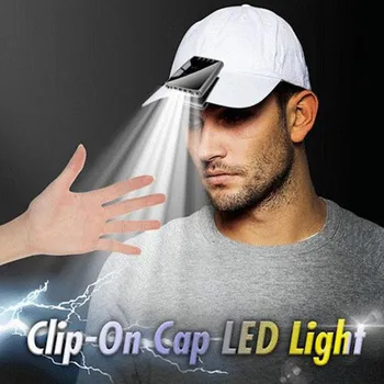 Clip-On Klp LED Gaismas LED Cepuri Gaismas Lukturis Lukturīti, ar Uzlādējamu Enerģijas Displejs Regulējams Leņķis Ultra Spilgti JA55