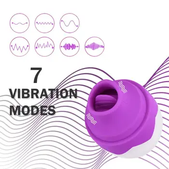 Clit Sūcējs ar Mēle, Vibrators Licking Vakuuma Vibrējošais Seksa Rotaļlietas Sievietēm, Dzelksnis Klitora Stimulators Sieviešu Masturbācija