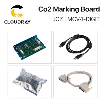Cloudray Co2 Lāzera Marķēšana Kontrolieris JCZ LMCV4 CIPARU Marķējumu Valdes BJJCZ EzCad par 10.6 um Co2 Marķēšana Lāzera Caurule RF Caurule
