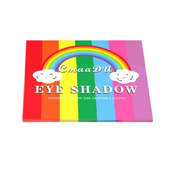 CmaaDU 35 Krāsu Varavīksnes Matēts Eyeshadow Sequin Metāla Ūdensizturīgs Mirdzumu Spīdums, Acu Ēnas Palete Ilgstošu Aplauzums TSLM2