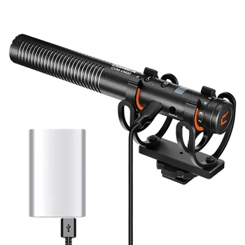 COMICA SPM-VM20 Multi-Function Super Cardioid Kondensatoru Mikrofonu Sistēma, kas Piemērots SLR Kameras/Viedtālruni Mikrofonu Black