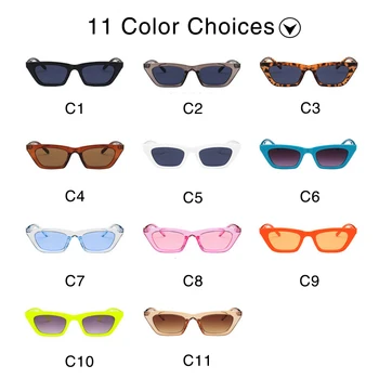 COOYOUNG Zīmola Dizaina Jaunākās Cat Eye Saulesbrilles Sieviešu Modes Retro Pārredzamu Mazo Rāmja Brilles Āra UV400